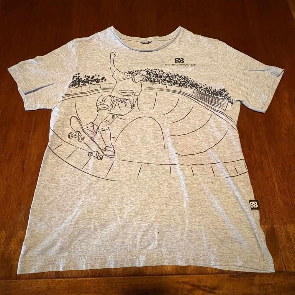 Bob Burnquist Skate Bowl Graphic T Shirt Small Skateboarding Tee